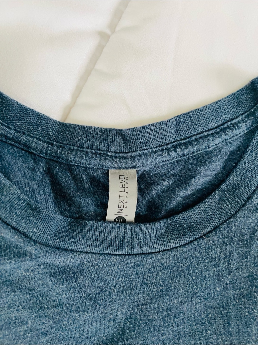 Next Level Apparel Heather Slate Blue Short Sleeve Tee